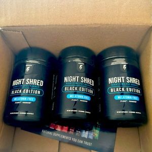 3 BOTTLES OF NIGHT SHRED BLACK - MELATONIN FREE